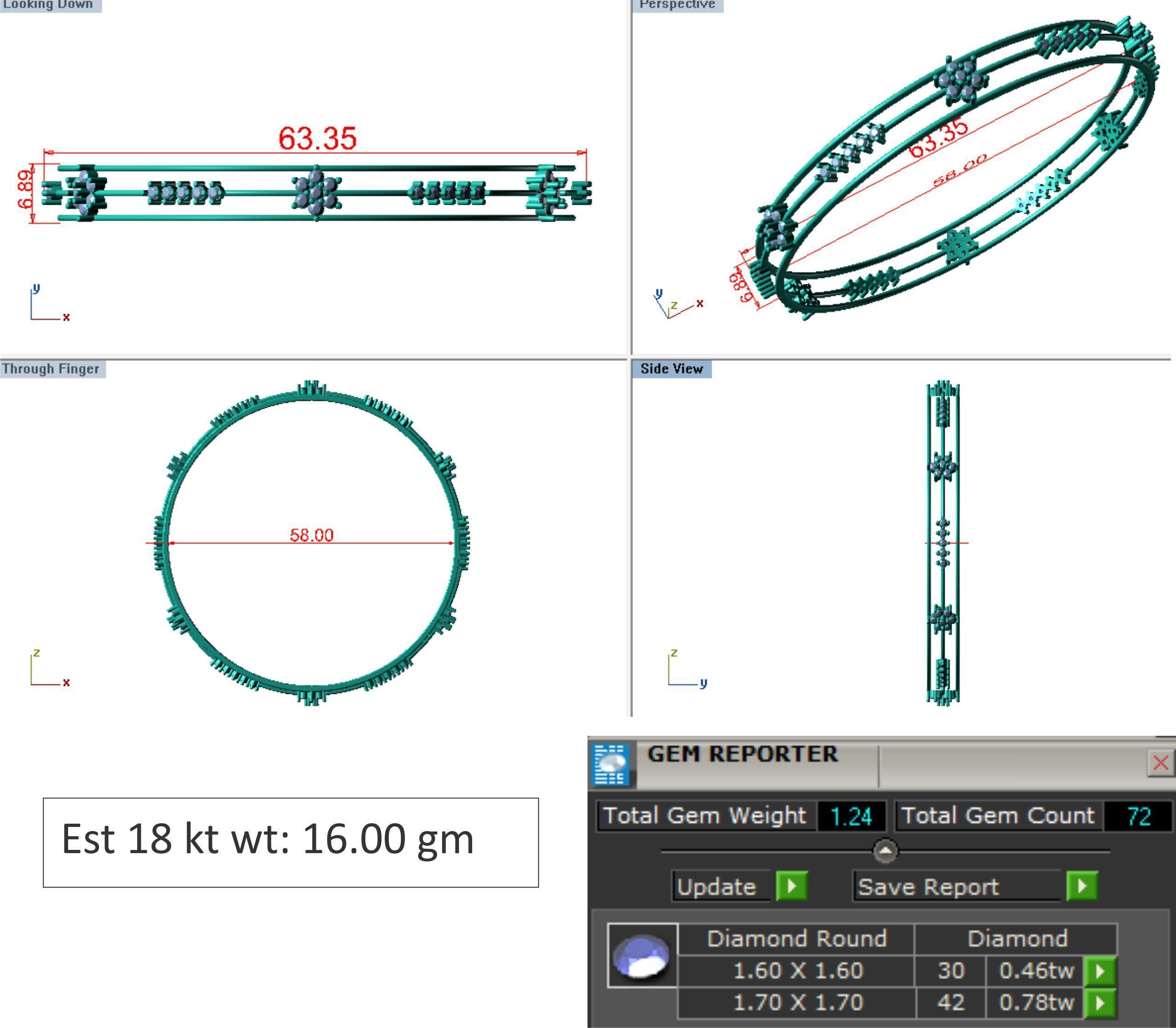 25 PCS TOP RATED BANGLE COLLECTION 3D print model_24