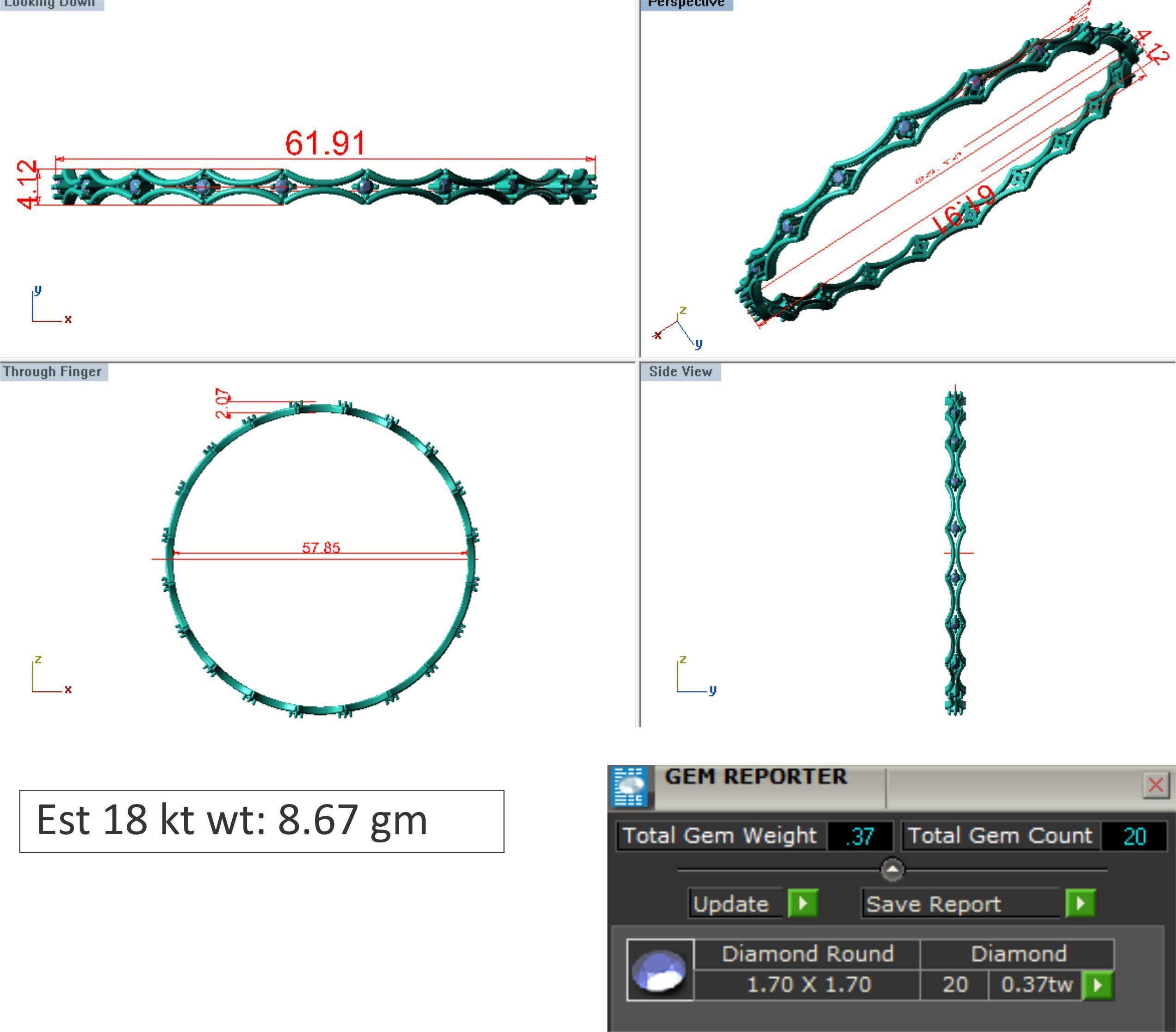 25 PCS TOP RATED BANGLE COLLECTION 3D print model_7