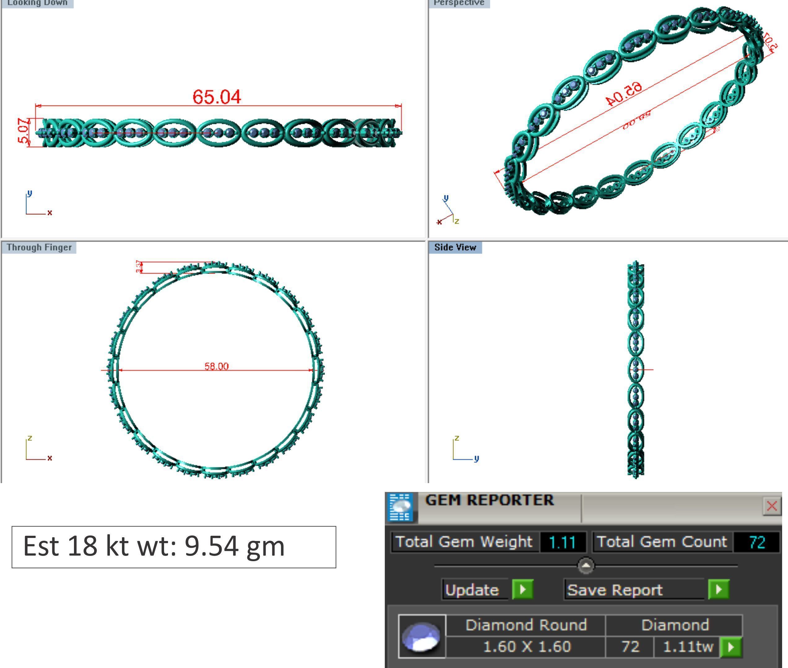 25 PCS TOP RATED BANGLE COLLECTION 3D print model_15