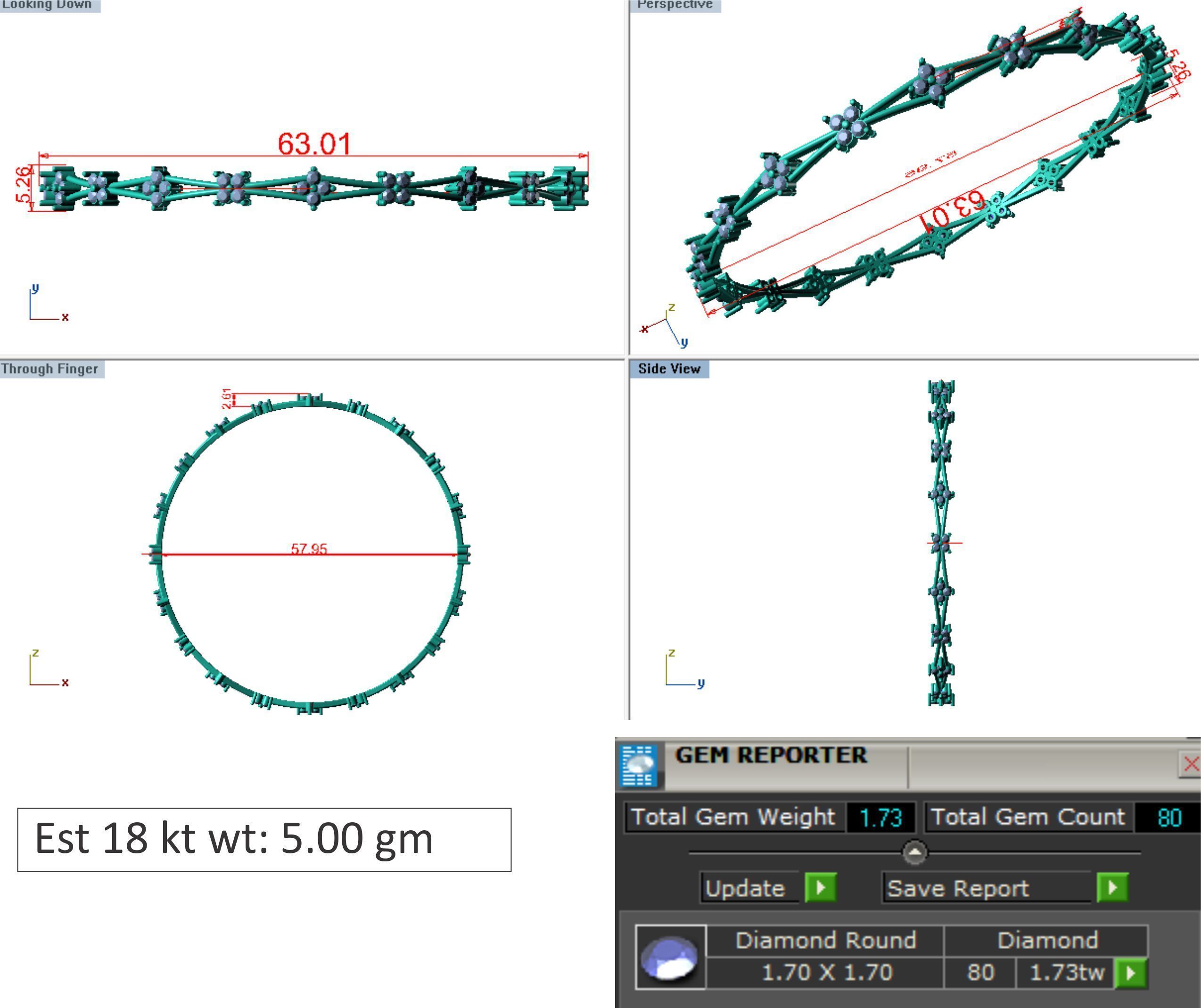 25 PCS TOP RATED BANGLE COLLECTION 3D print model_4