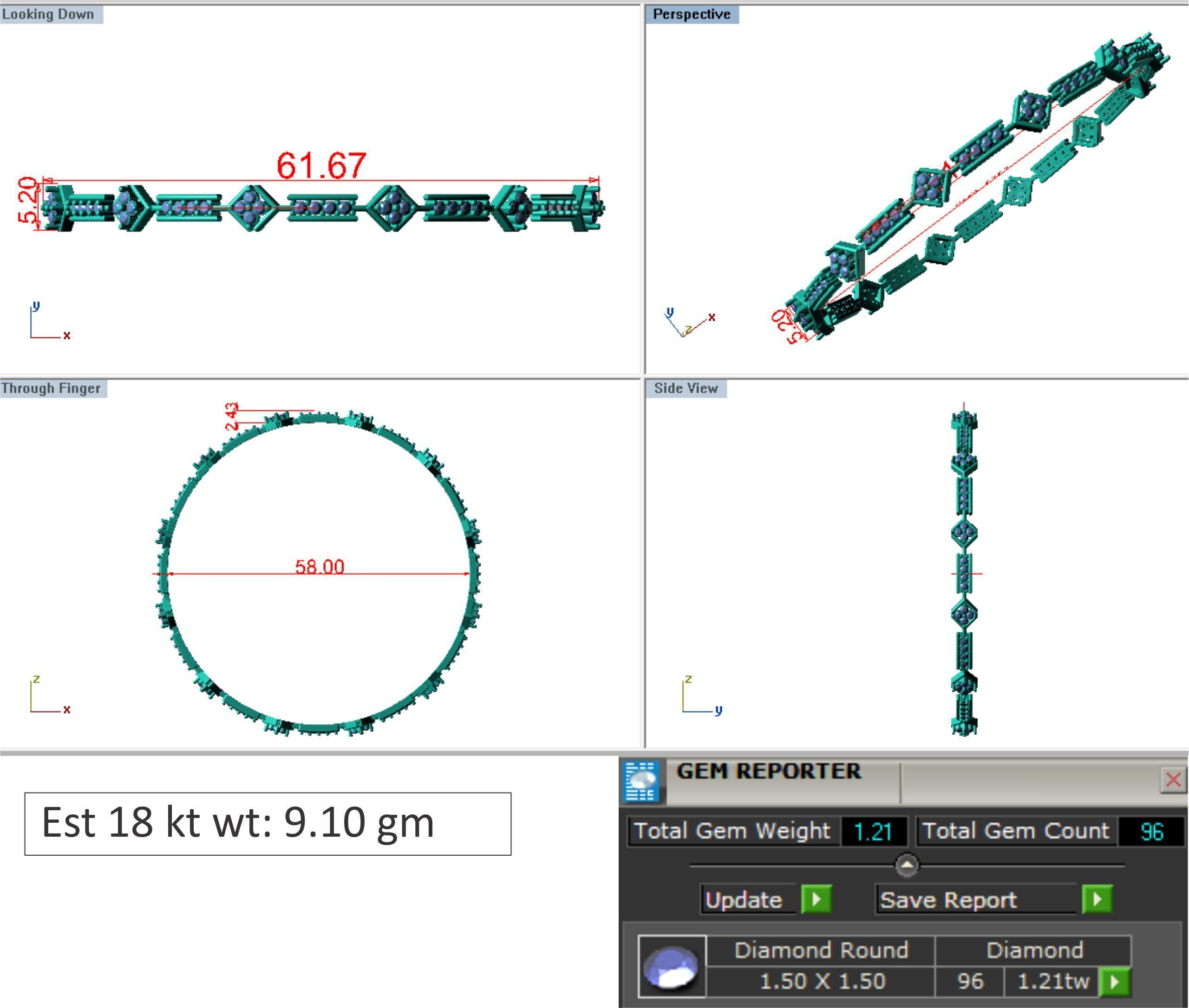 25 PCS TOP RATED BANGLE COLLECTION 3D print model_6