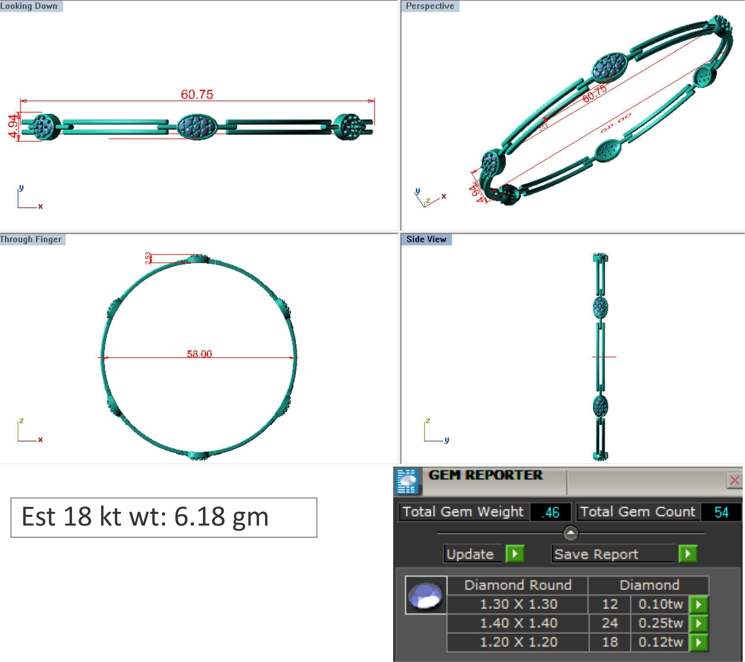 25 PCS TOP RATED BANGLE COLLECTION 3D print model_14