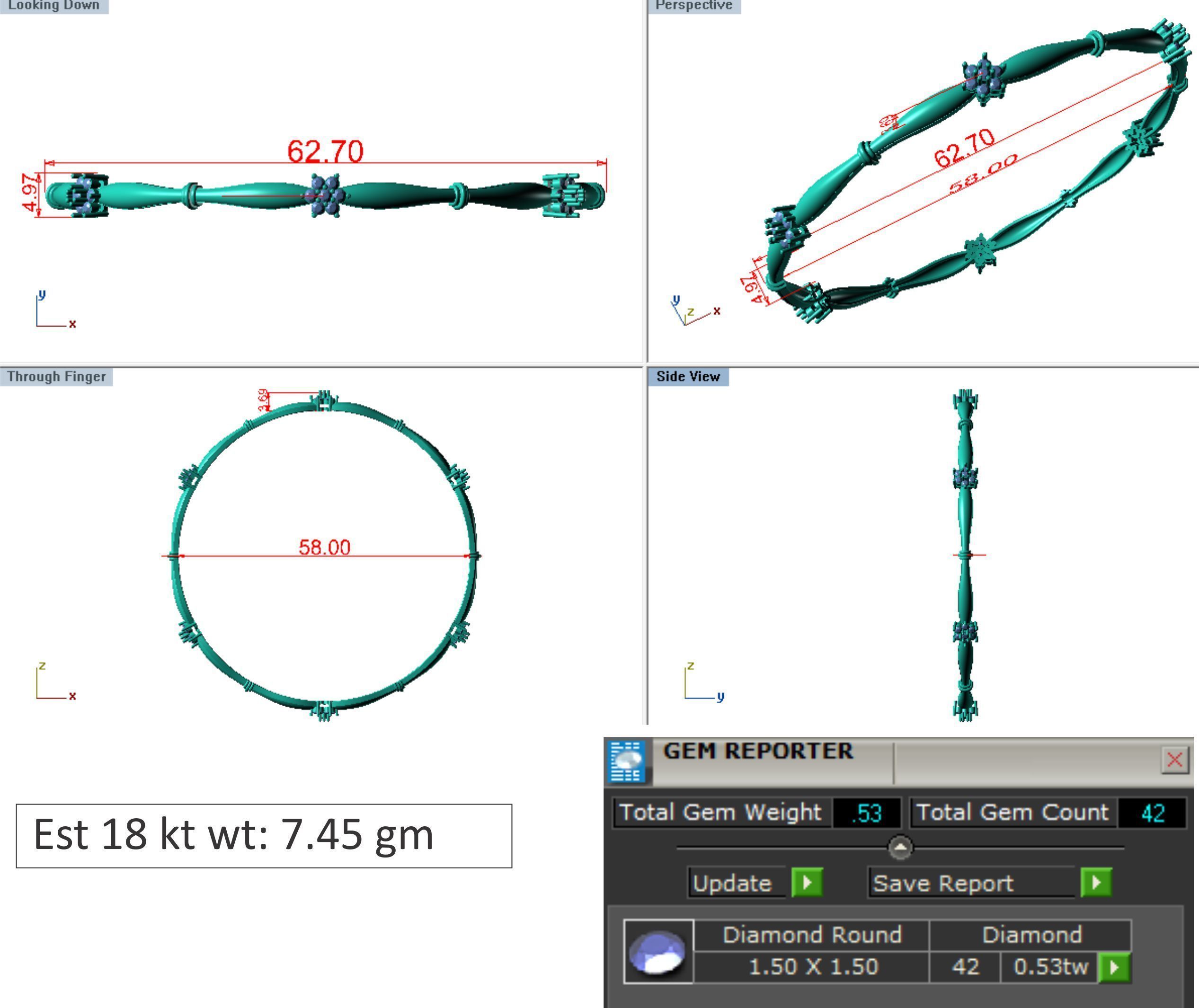 25 PCS TOP RATED BANGLE COLLECTION 3D print model_5