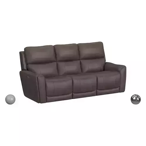 Power Headrest Lumbar Reclining Sofa with Console