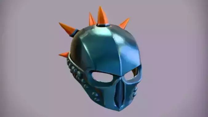 spiked medieval style helmet