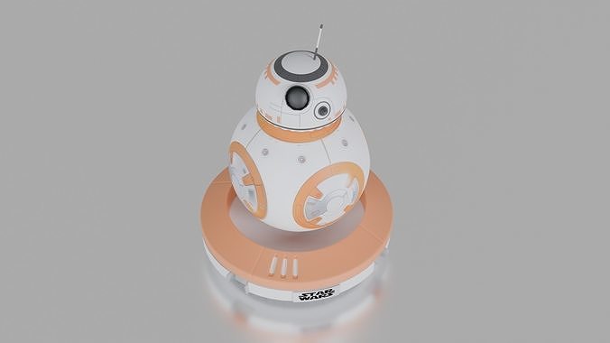 Star Wars BB8 3D Model 3D Printable Low-poly 3D print model