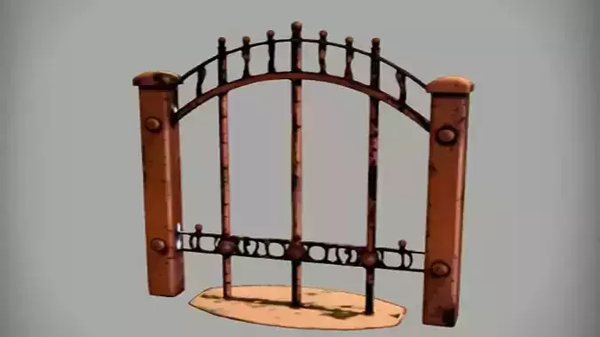 ornate iron gate