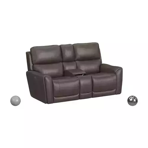 Flexsteel Living Room Power Reclining Loveseat with Console 