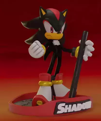 Shadow The HedgeHog Handle Tablet Pen - Fan Art