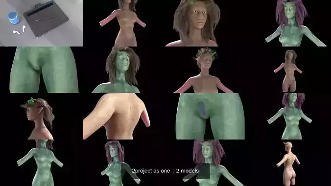 2project as one  3D Model Collection