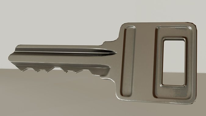 Wooden gray door Low-poly 3D model 3