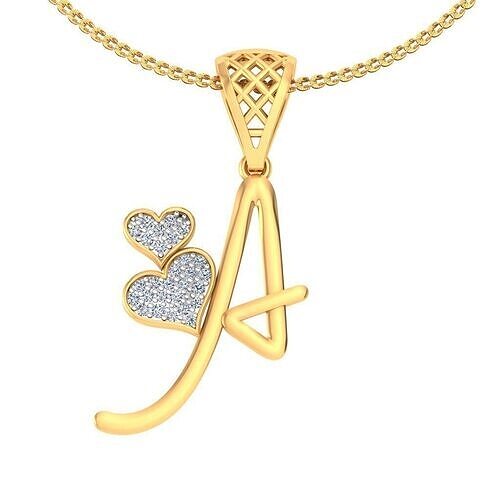 Heart Pendant Render 3dm STL OBJ FBX Details 3D print model