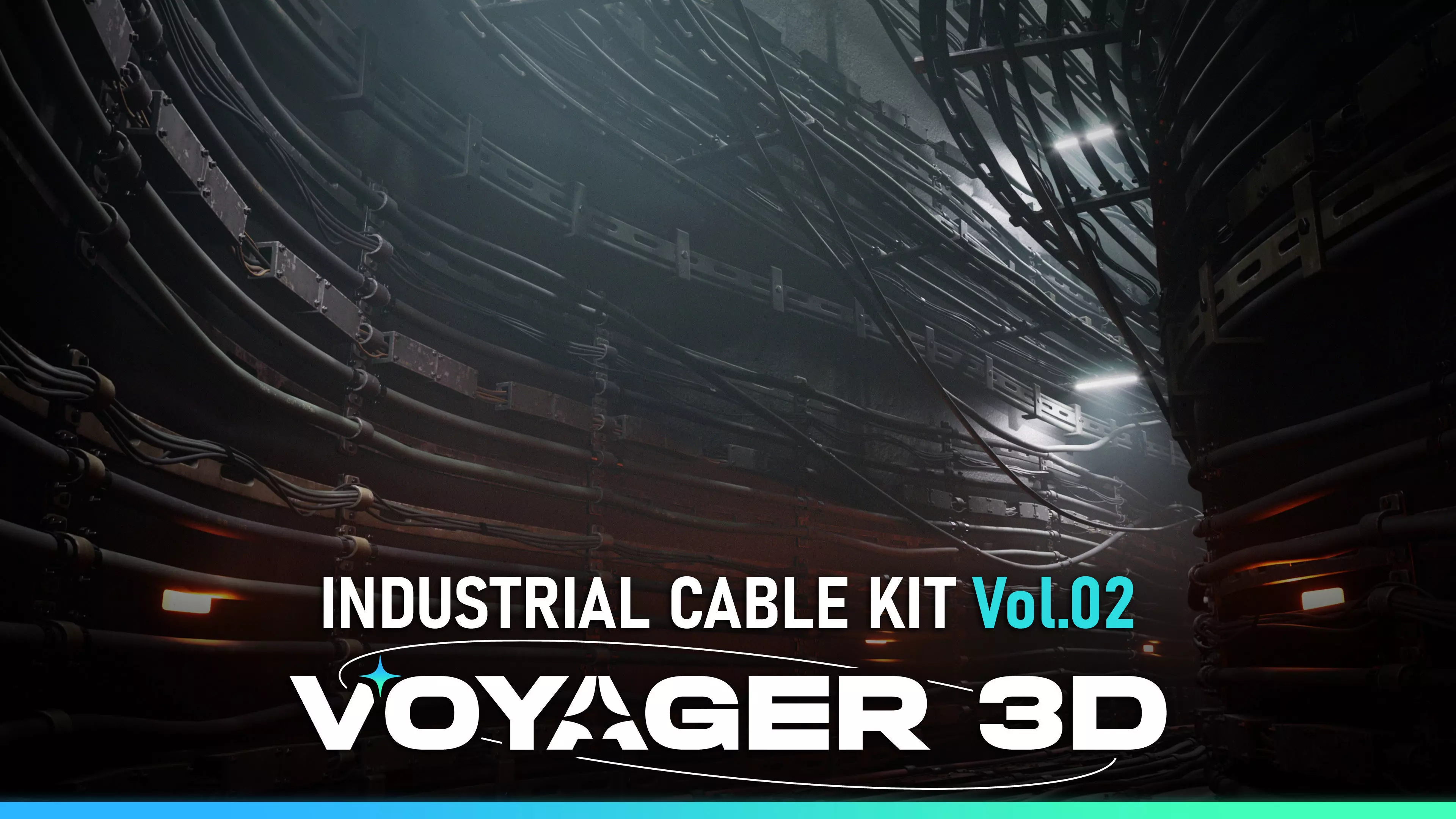 Industrial Cable Kit Vol 02  Low-poly 3D model_0