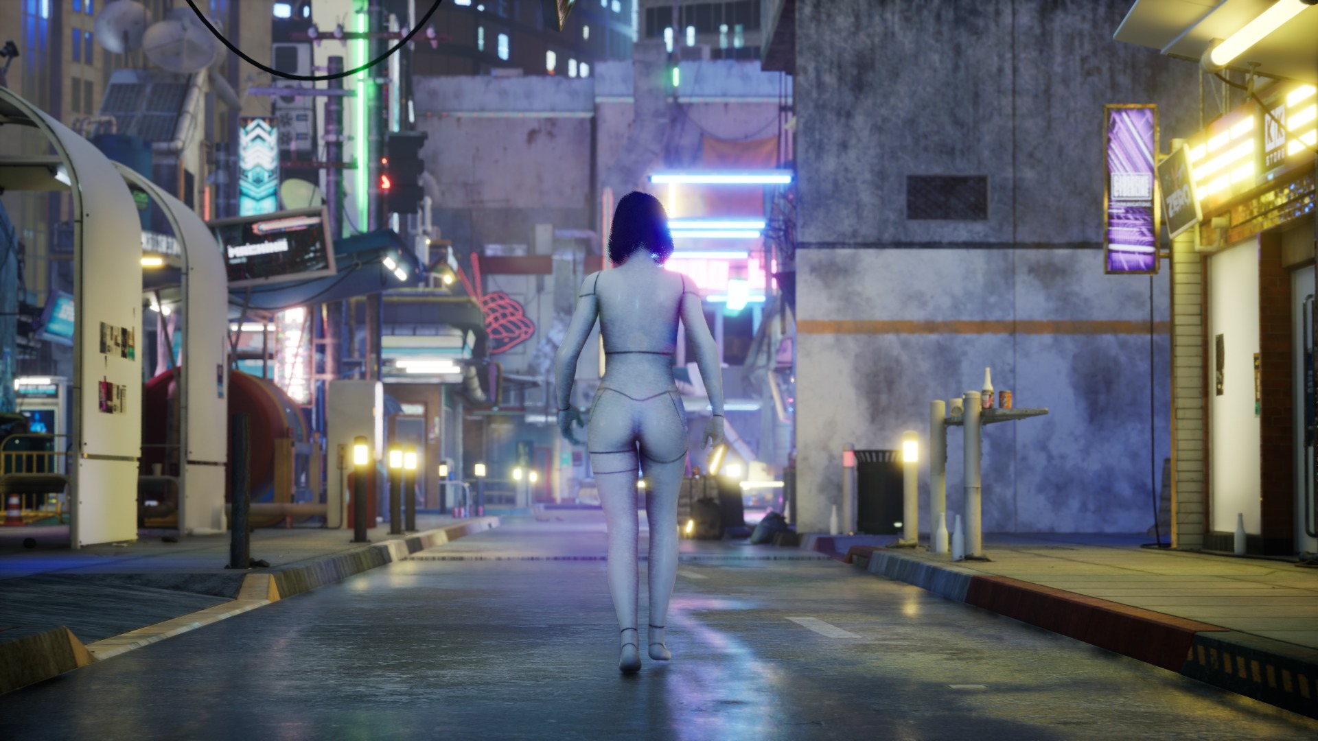 Game-Ready Stylized 3D Character Mechiko Low-poly 3D model_7