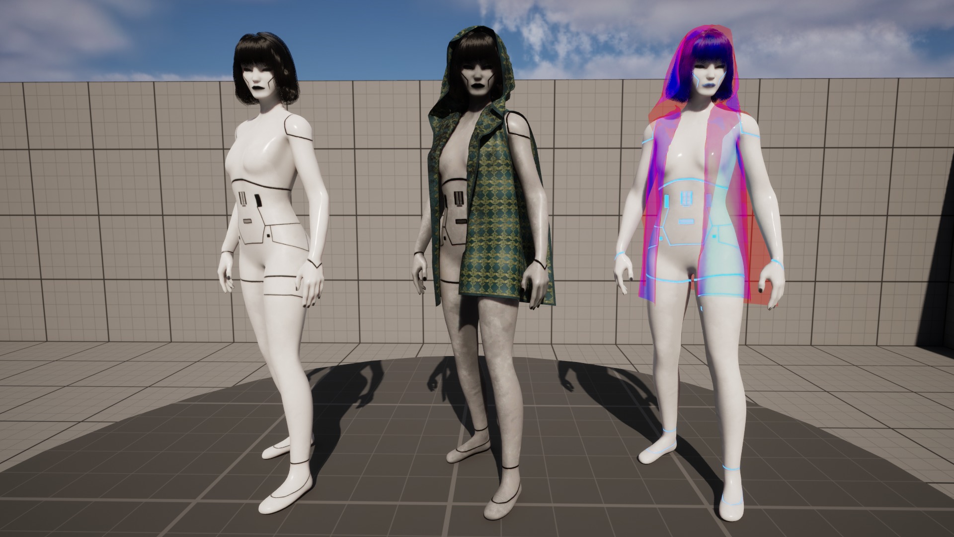 Game-Ready Stylized 3D Character Mechiko Low-poly 3D model_8