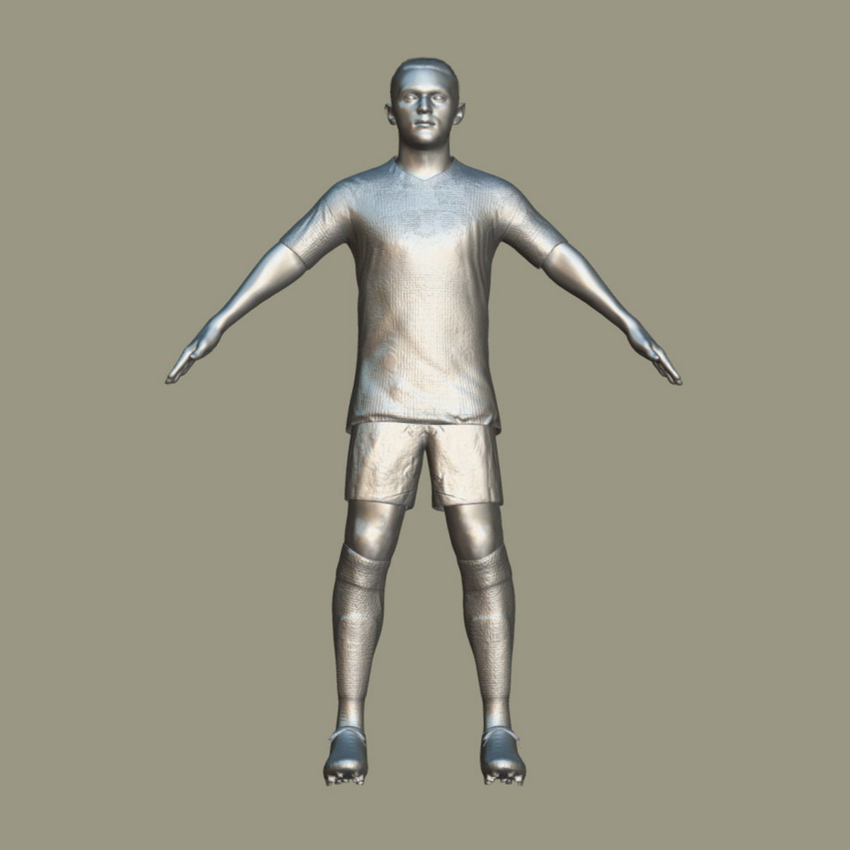 T-Pose Rigged Kieran Trippier Newcastle 24-25 3D model_4