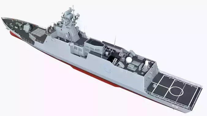Daegu  Class Frigate 3D model