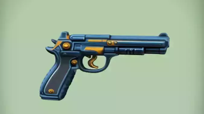 Stylized toy handgun