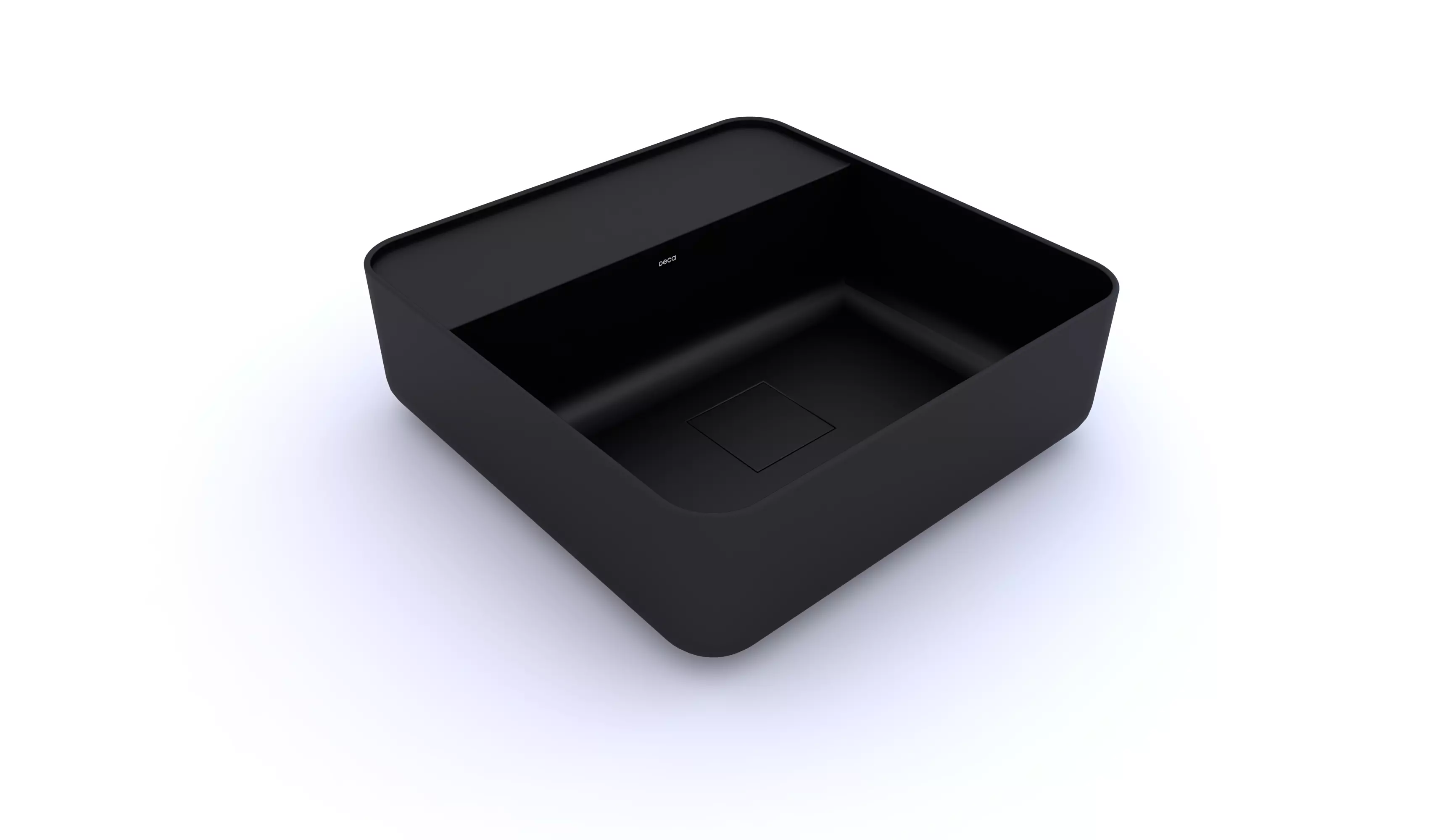 Ebony Square countertop basin Deca 3D model