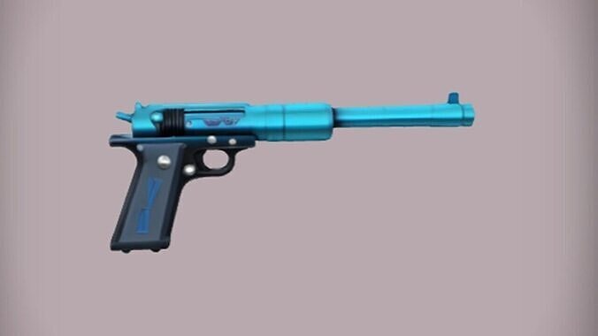 silenced pistol 3D model