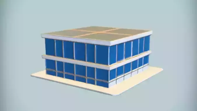 Modern glass building