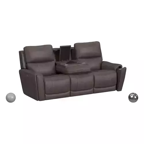 Carter Power Reclining Sofa with Console and Power Headrests 
