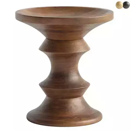 Eames Turned Stool Shape A