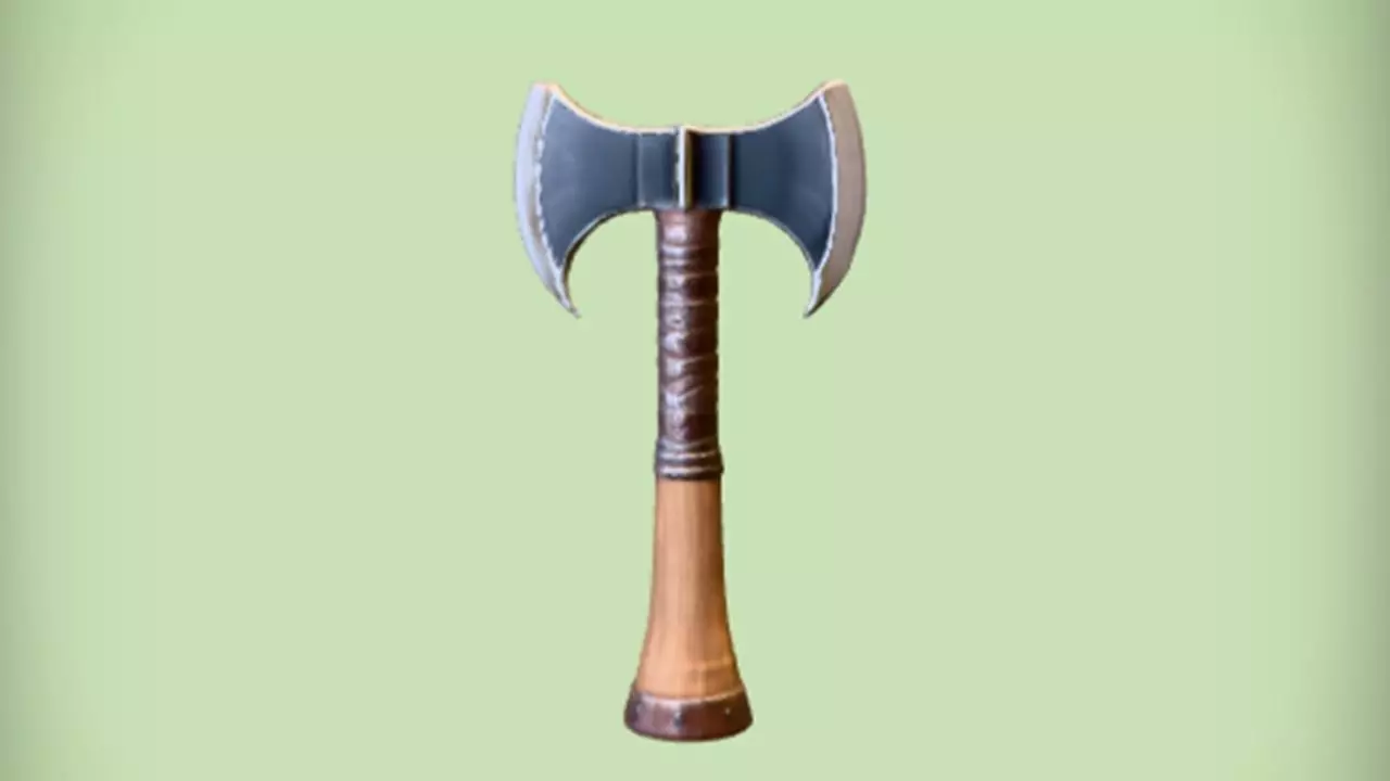 double headed axe 3D model_0