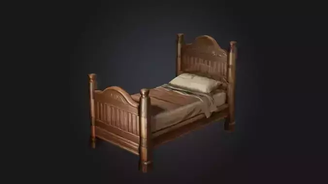 A medieval peasant bed