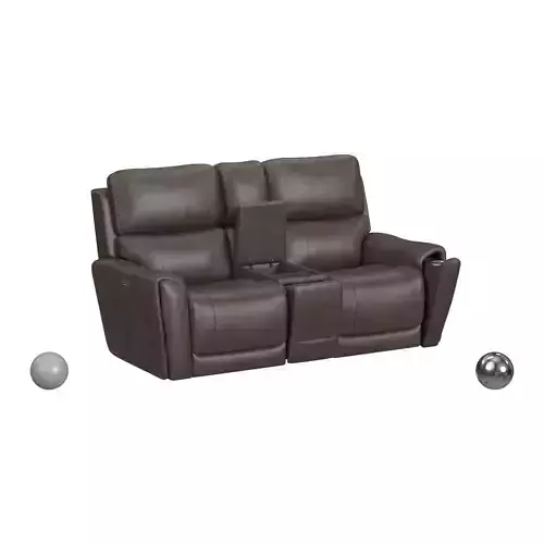 Carter Power Reclining Loveseat with Console  3D model