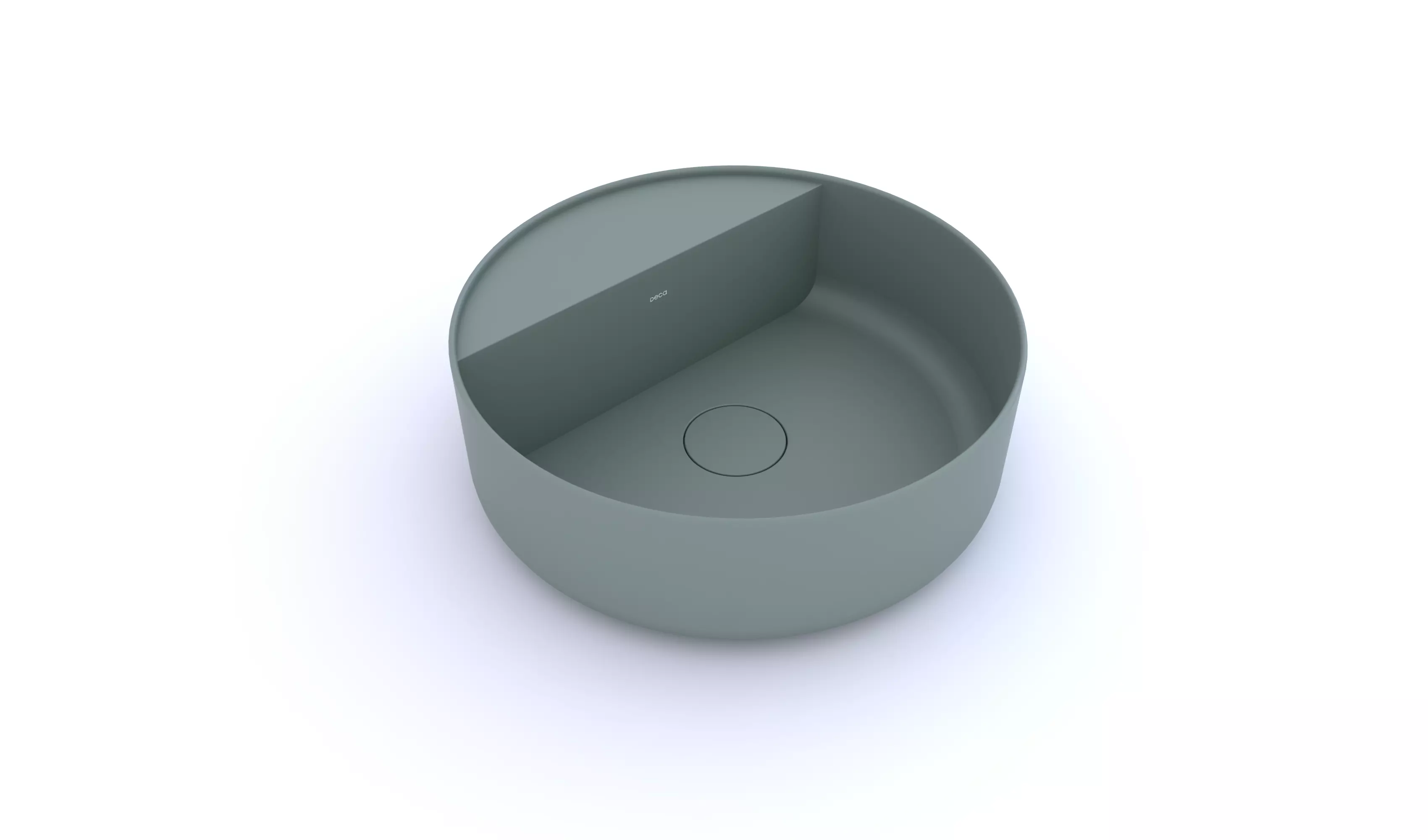 Sage round countertop basin Deca 3D model_0