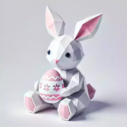 Low-Poly Easter Bunny