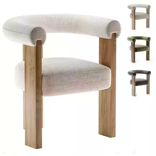 JASMINE Armchair By Able 3D model