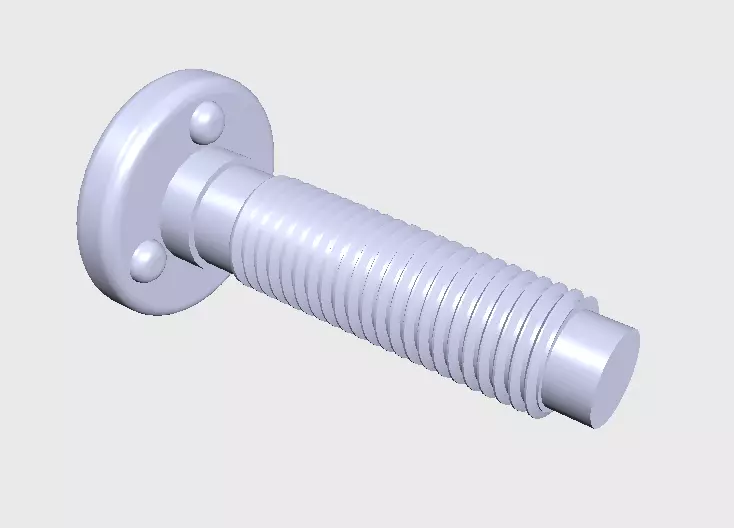 M8 x 31 Head dia 17 Weld stud 3D print model