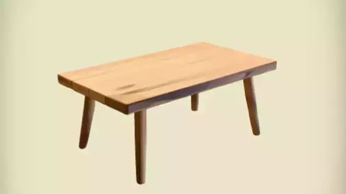 Wooden dining table