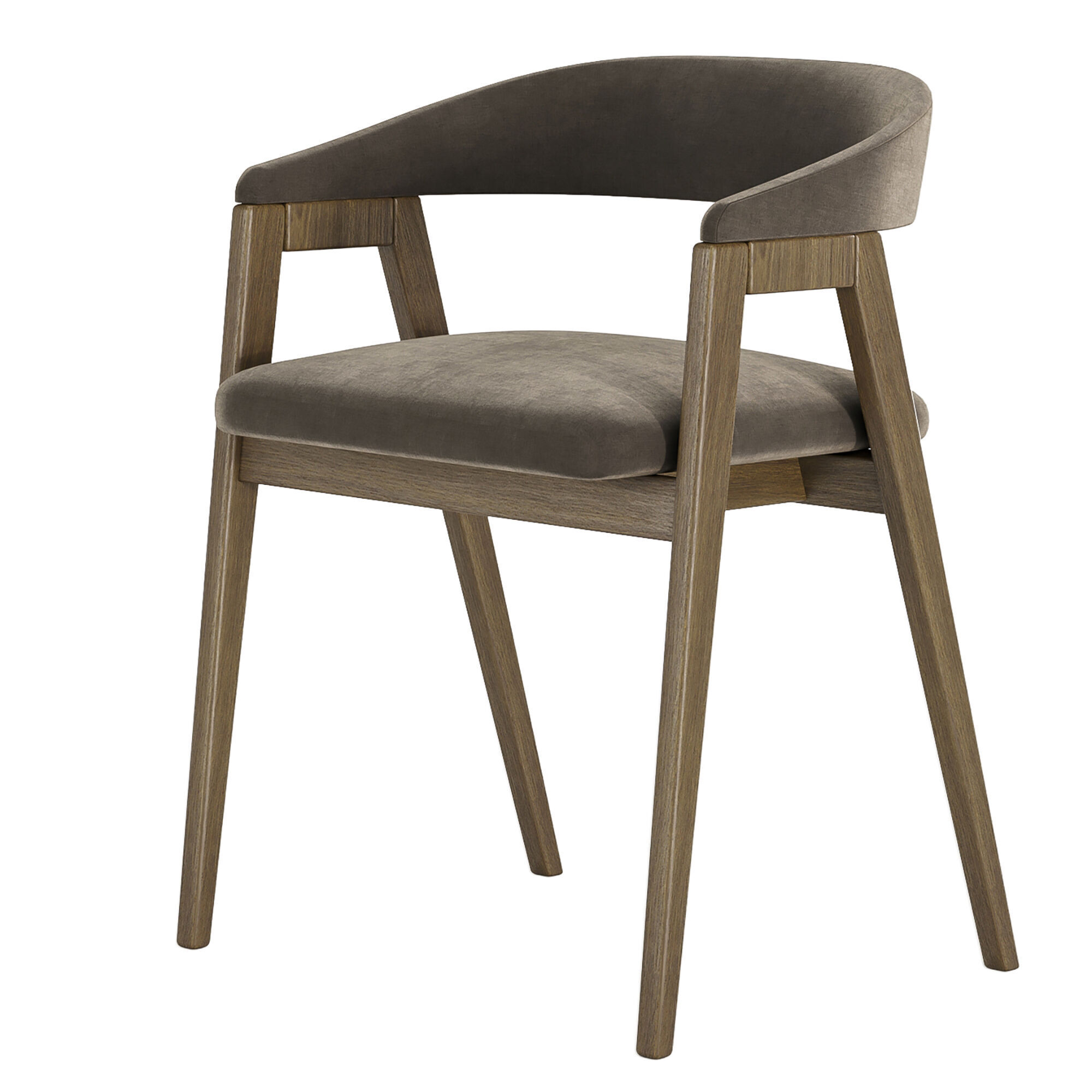 trevor chair with round table 3D model_3