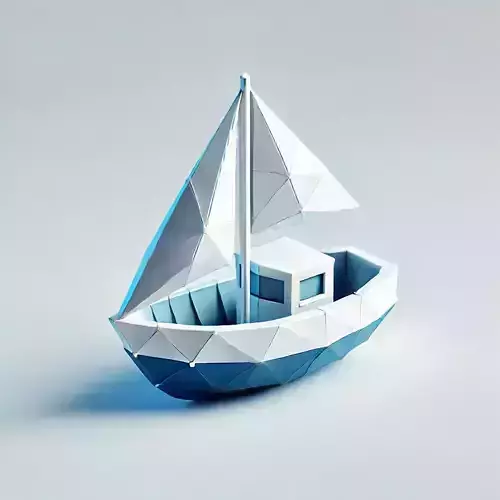 Low-Poly Boat