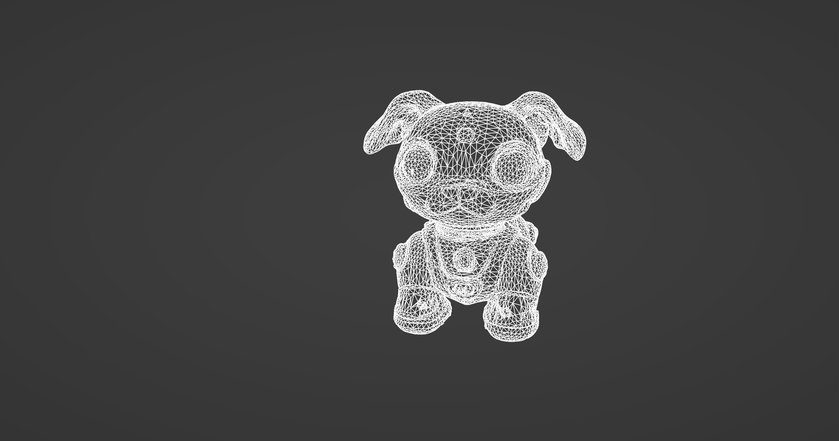 Stylized Robotic Pet Dog 3D model_11