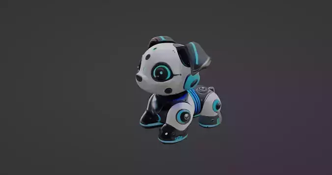 Stylized Robotic Pet Dog 3D model Stylized Robotic Pet Dog 3D model