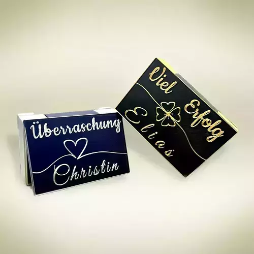 BOX PRESENT CUSTOMIZABLE FOLDABLE