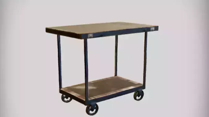 industrial metal rolling cart