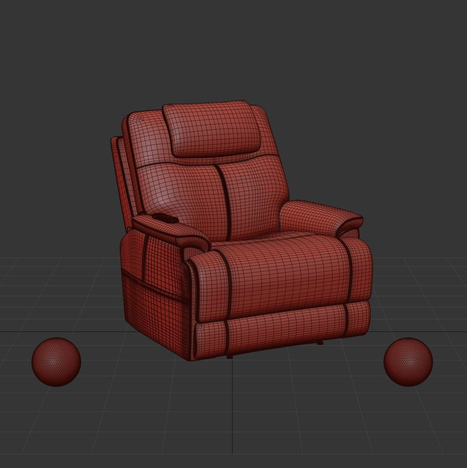 Transitional Power Lift Recliner Zecliner Collection Flexsteel 3D model_6