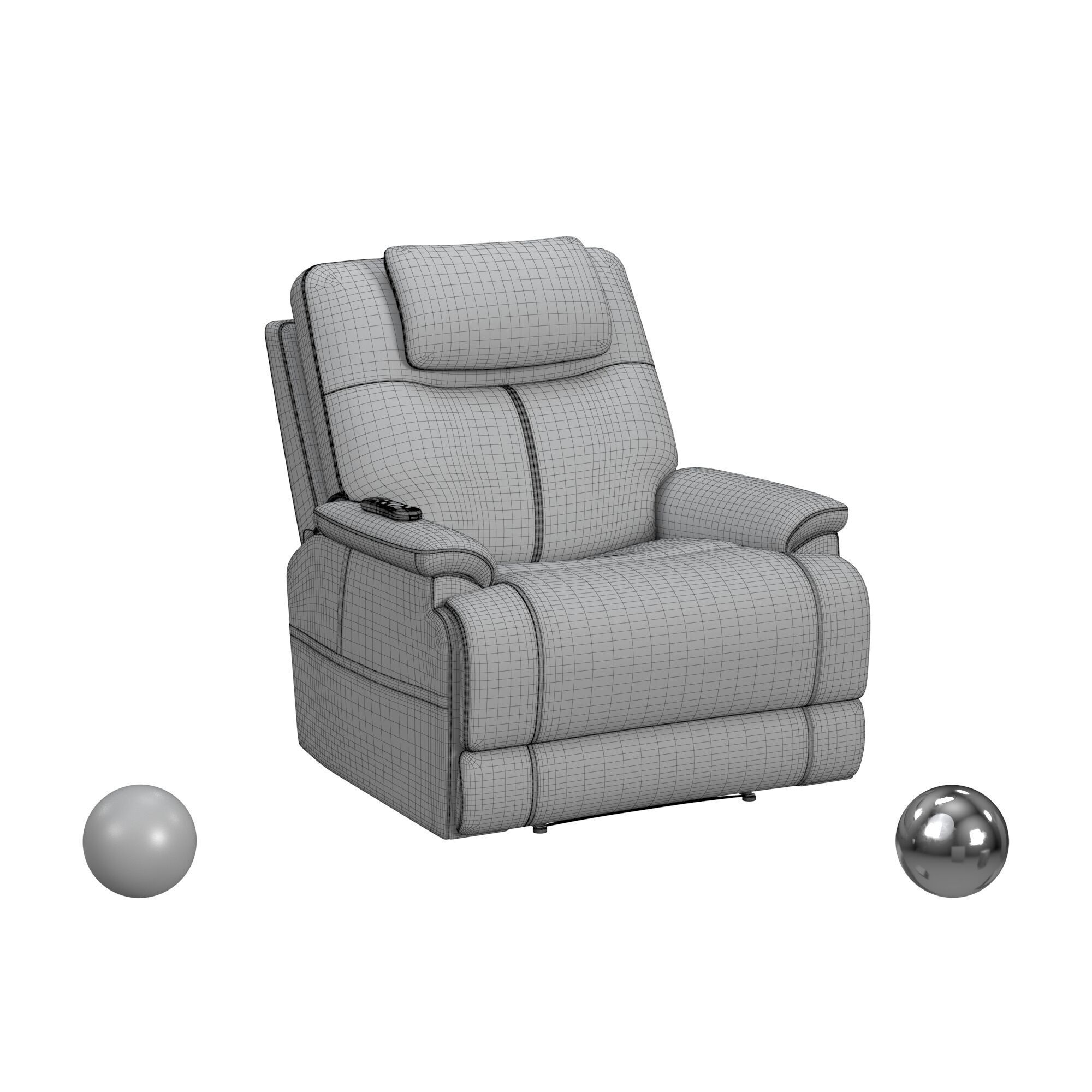 Transitional Power Lift Recliner Zecliner Collection Flexsteel 3D model_4