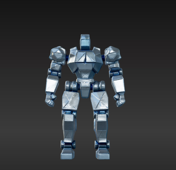 Low-Poly Robot Low-poly 3D model_1