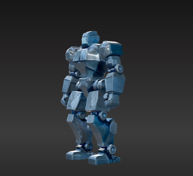 Low-Poly Robot Low-poly 3D model_2