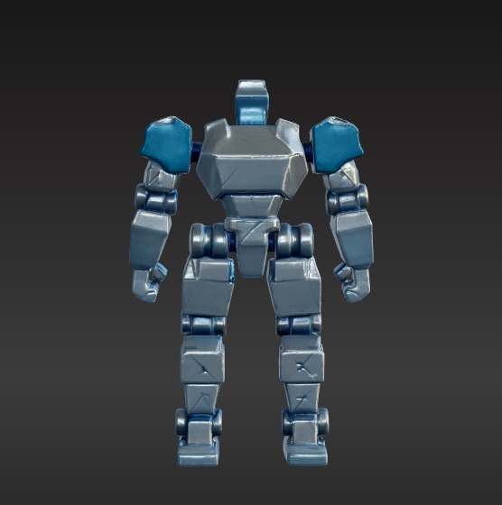 Low-Poly Robot Low-poly 3D model_4