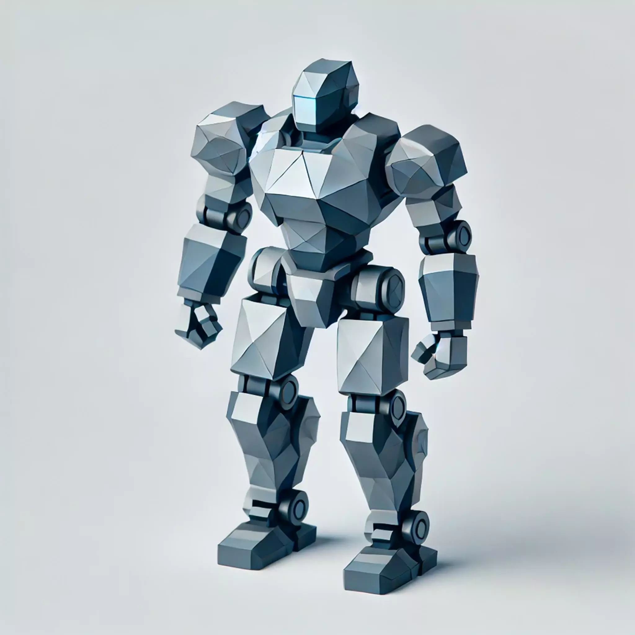 Low-Poly Robot Low-poly 3D model_0