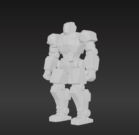 Low-Poly Robot Low-poly 3D model_6