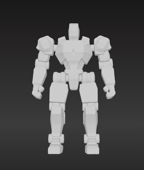 Low-Poly Robot Low-poly 3D model_7