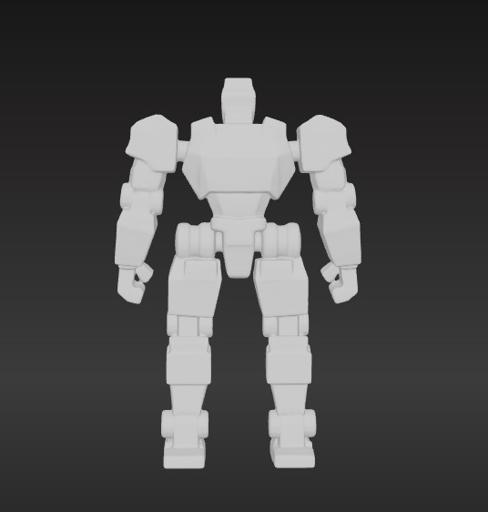 Low-Poly Robot Low-poly 3D model_5